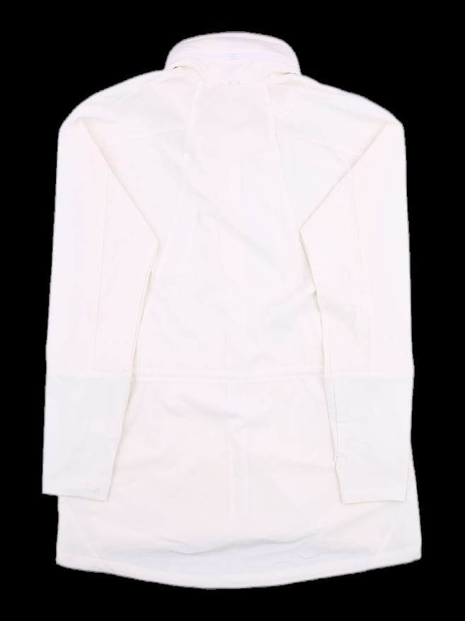 아이보리 펀칭 디테일 스탠드칼라 풀집업 자켓