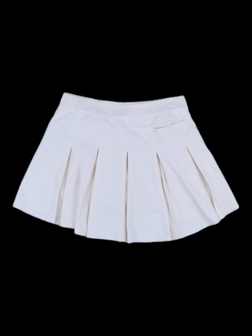 아이보리 플리츠 미니 스커트