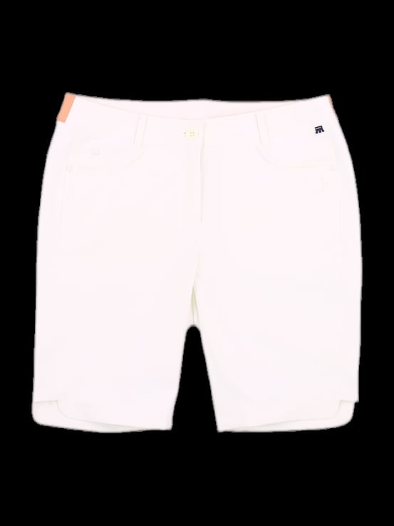 화이트 오렌지 배색 반바지