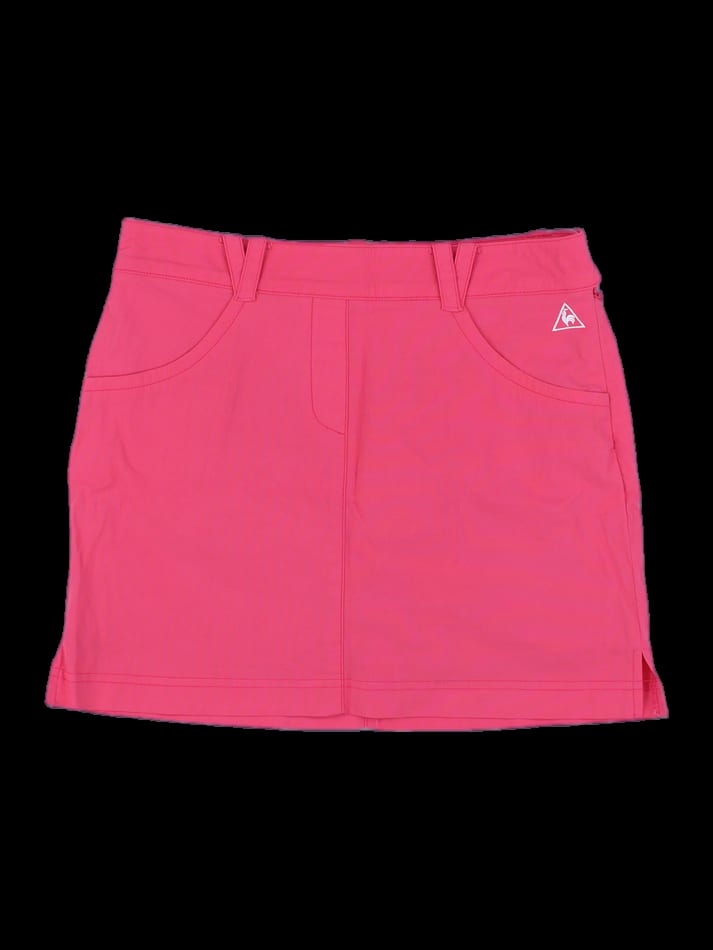 핑크 솔리드 큐롯 스커트