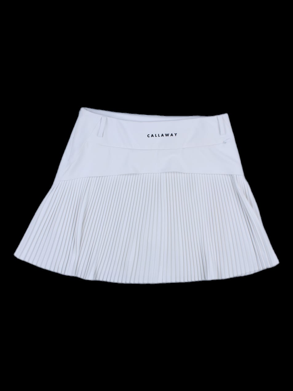 화이트 플리츠 큐롯 스커트