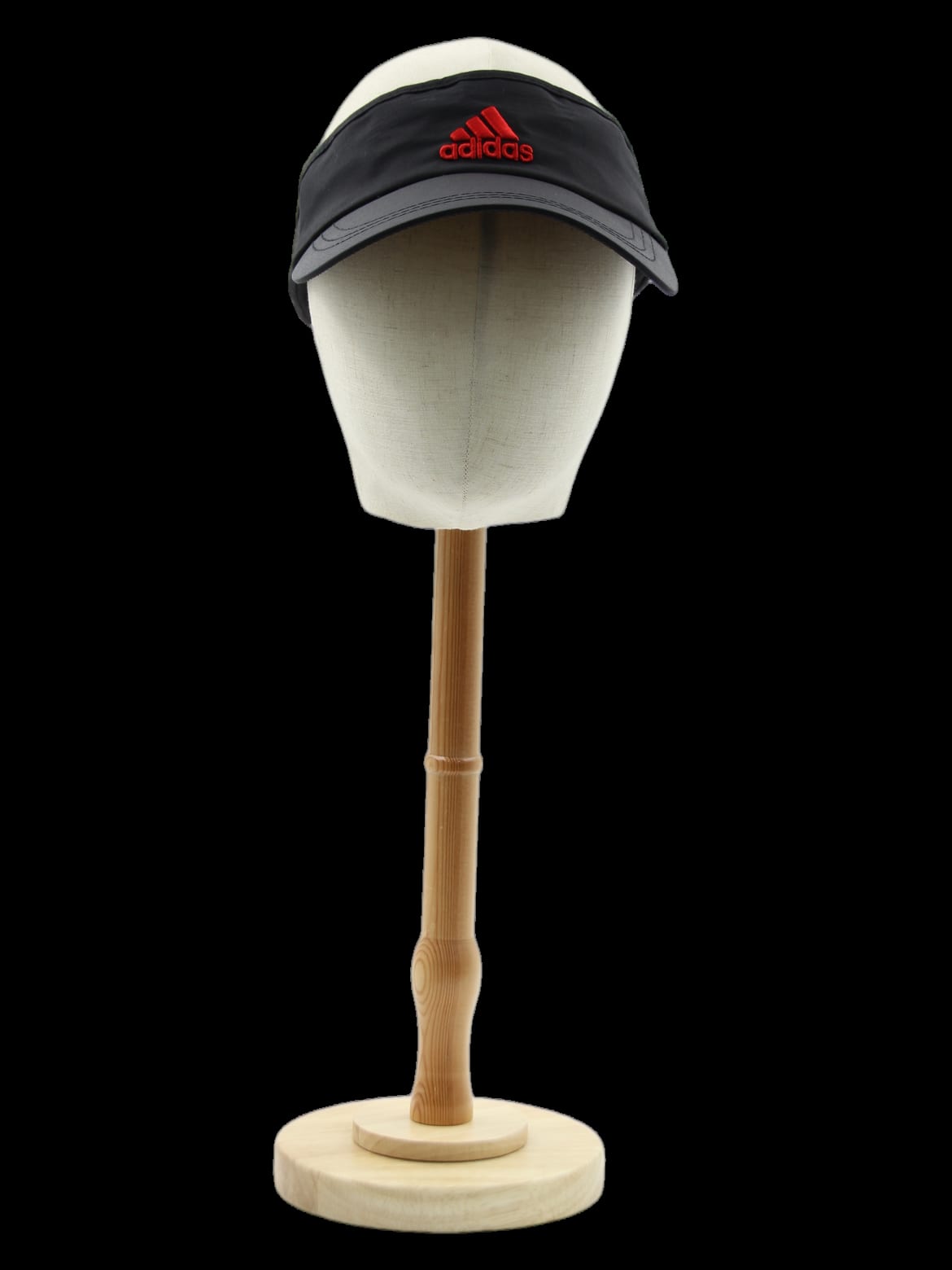 블랙 레드 로고 배색 썬바이저