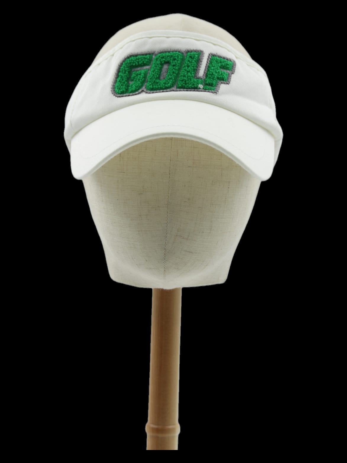 화이트 GOLF 자수 썬바이저