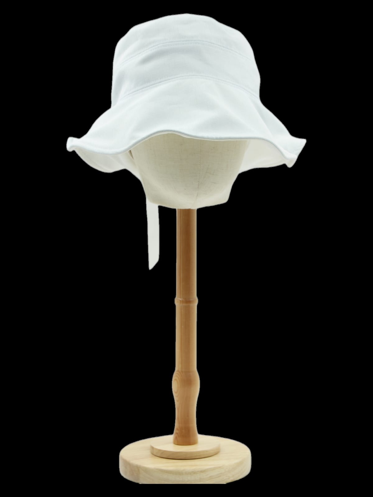 연한 민트 리본 포인트 벙거지 모자