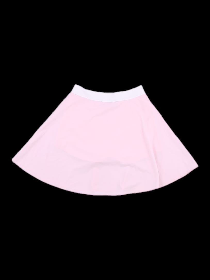 핑크 밴딩 플레어 스커트