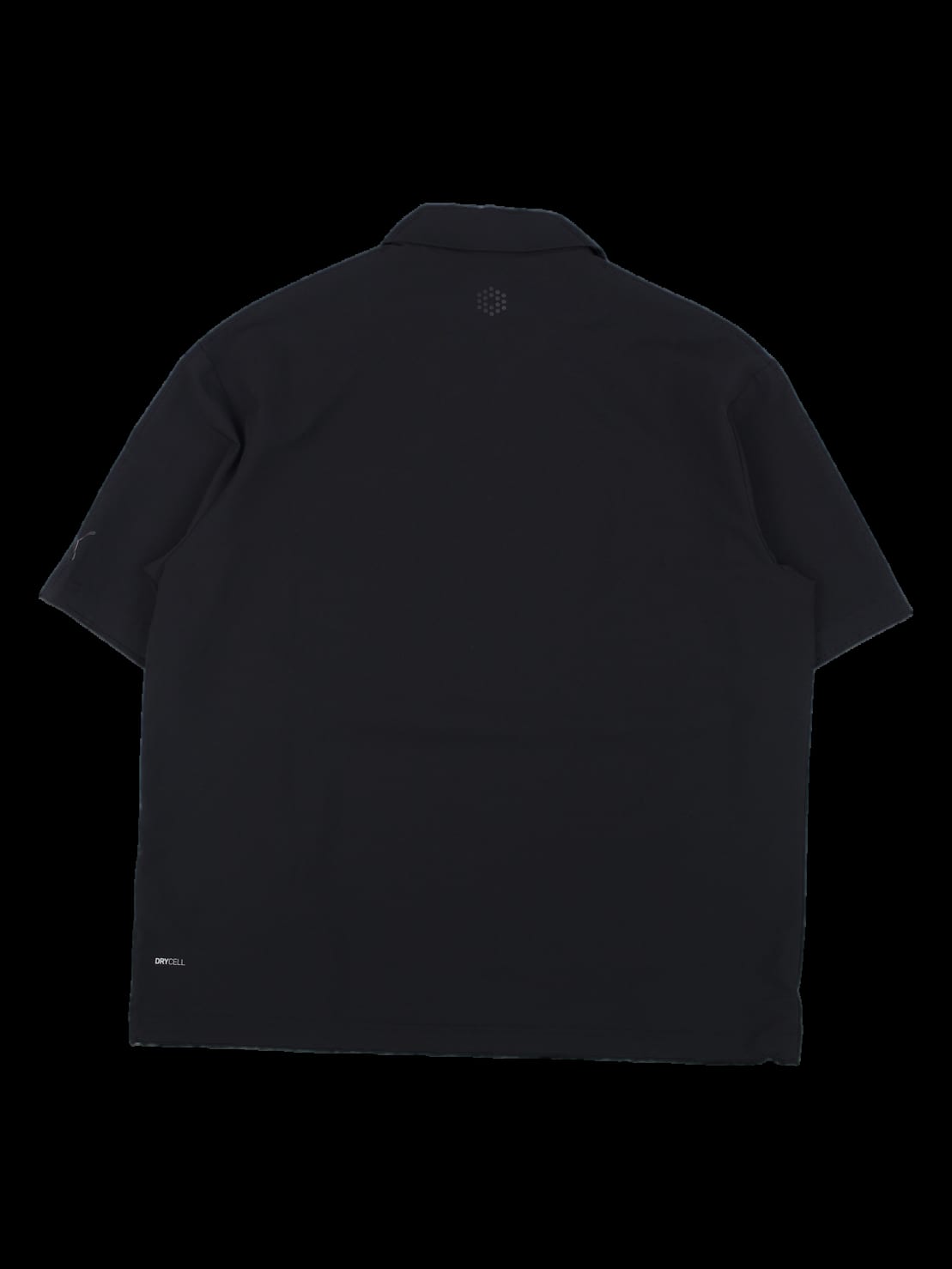 블랙 반팔 카라 티셔츠