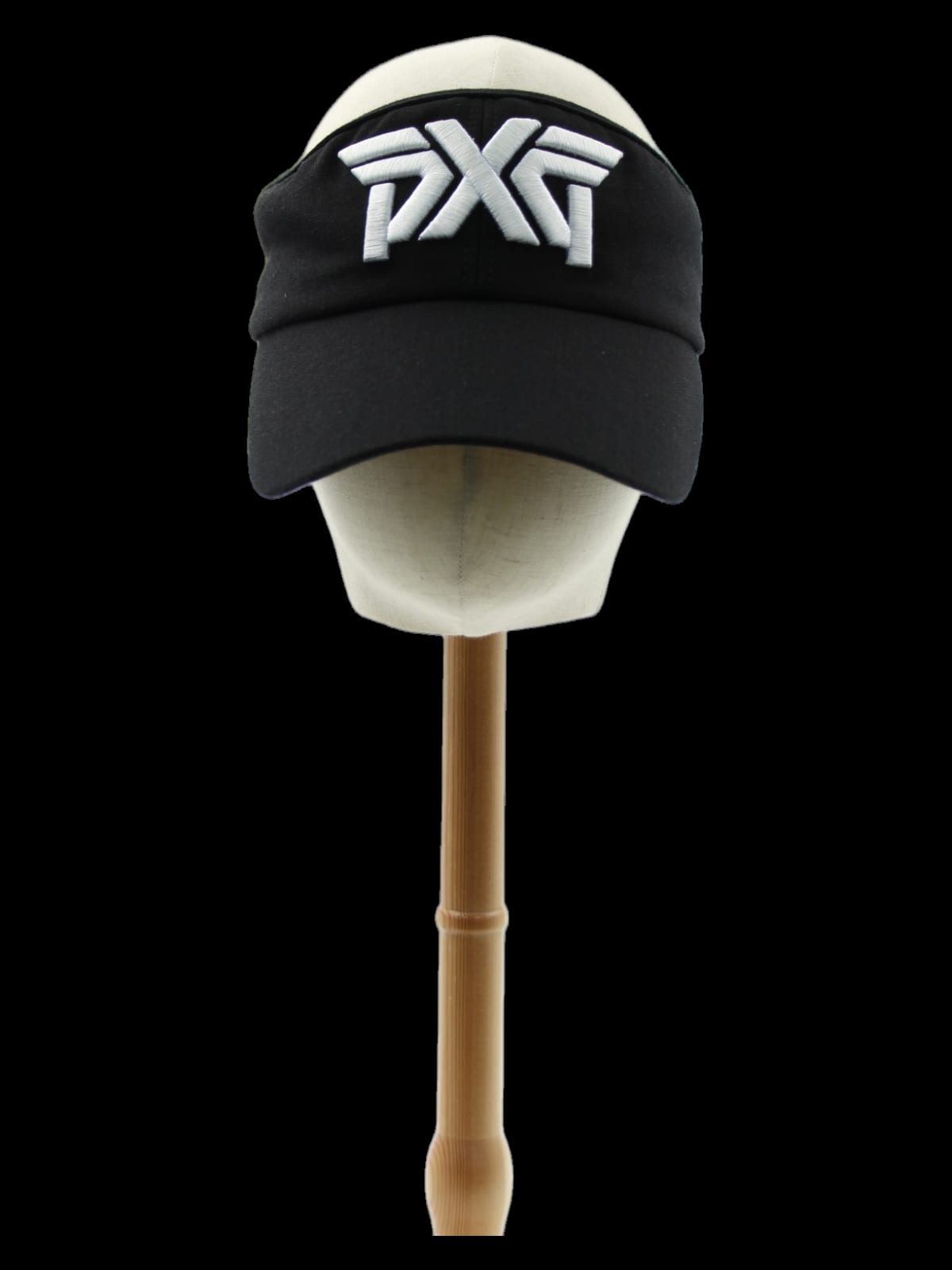 블랙 화이트 로고 썬캡 바이저