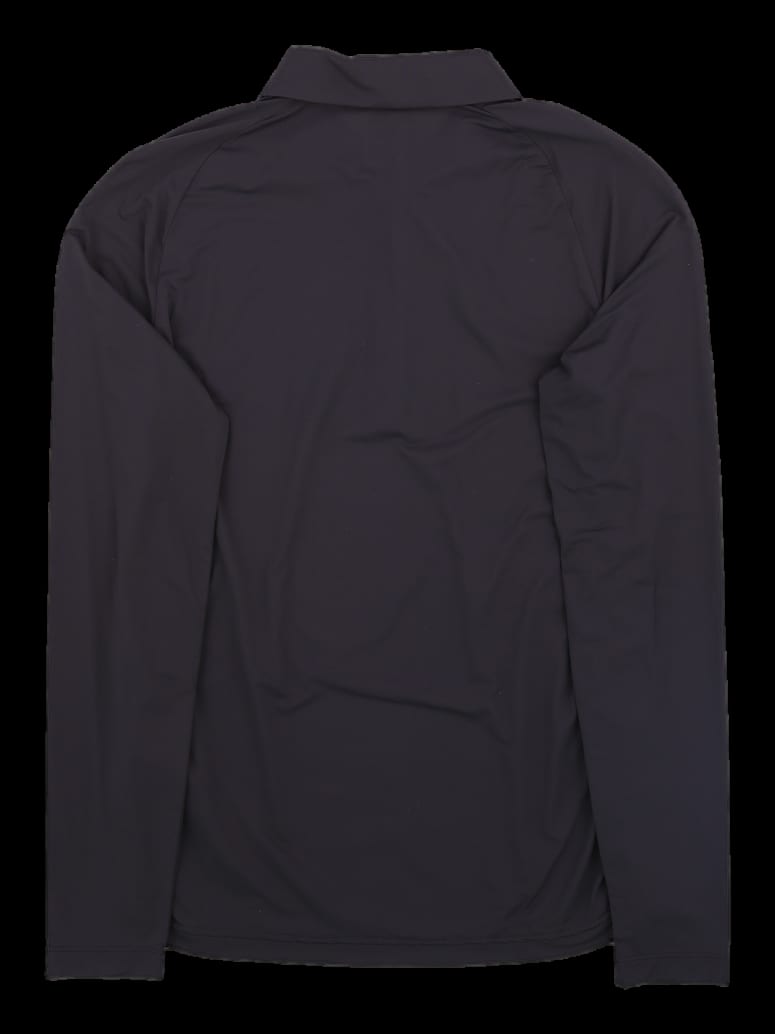 블랙 로고 포인트 긴팔 카라 티셔츠