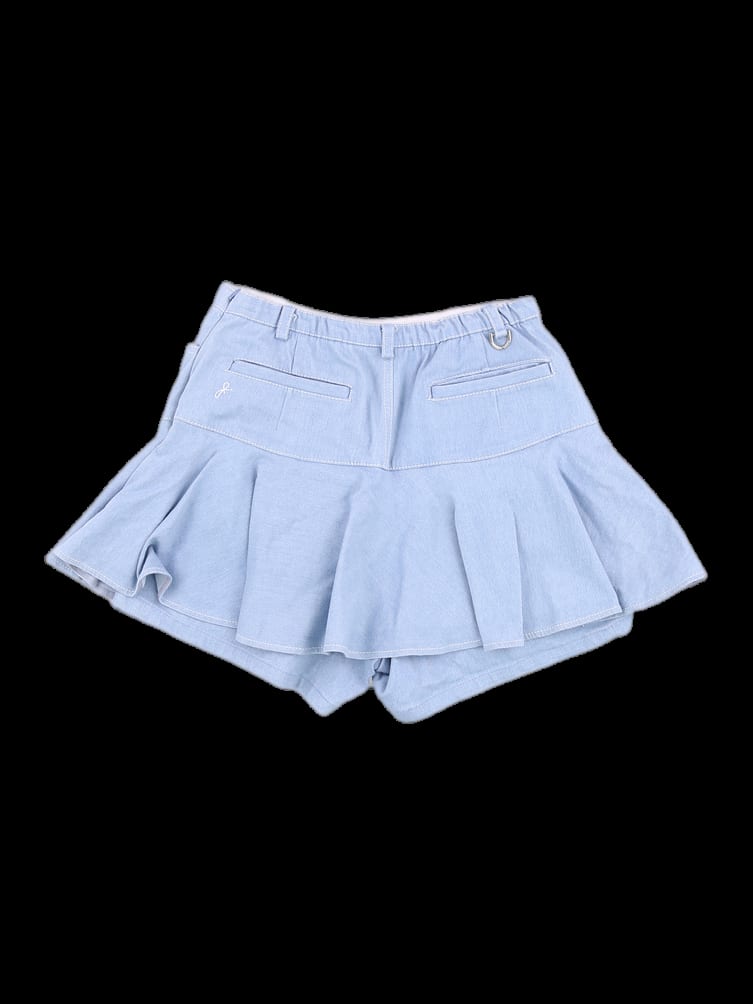 연청 데님 플레어 큐롯 팬츠