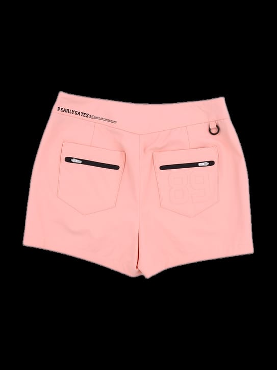 핑크 플리츠 디테일 큐롯 팬츠