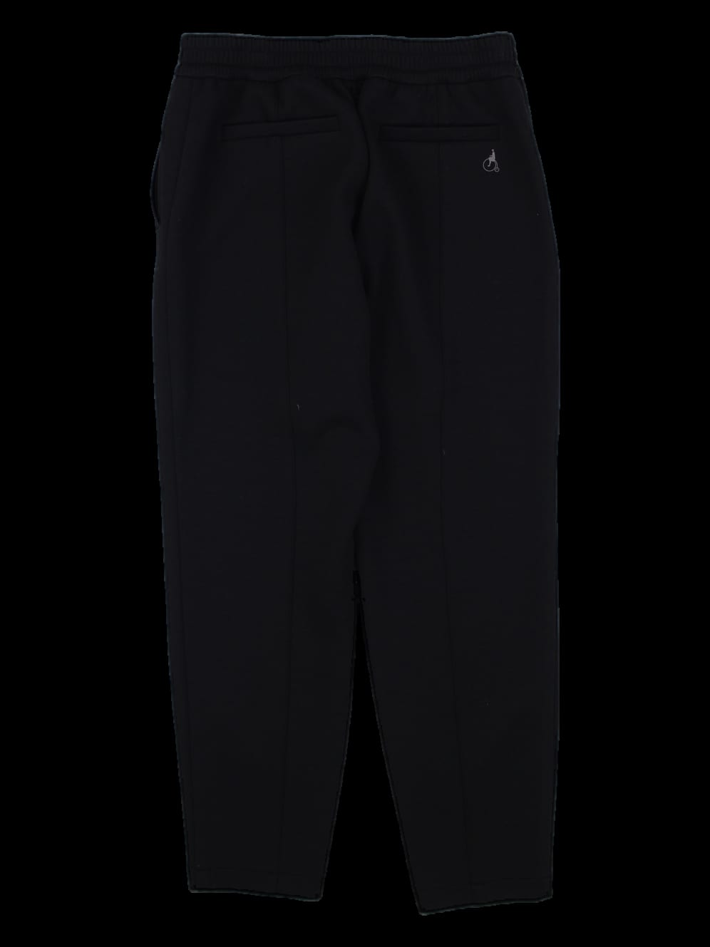블랙 솔리드 레귤러핏 긴바지