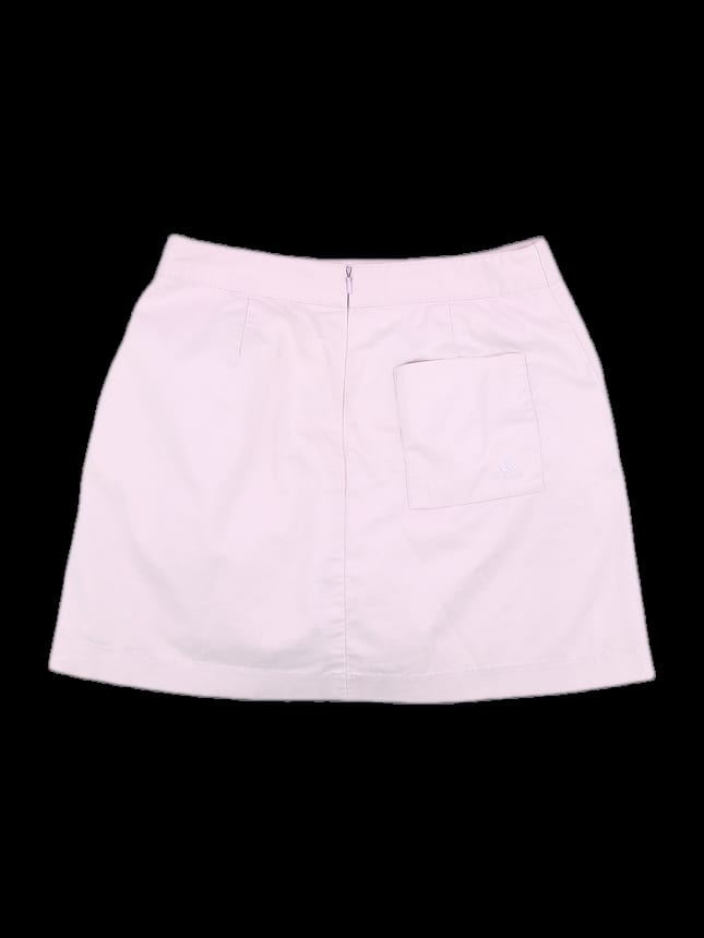 연핑크 솔리드 미니 스커트