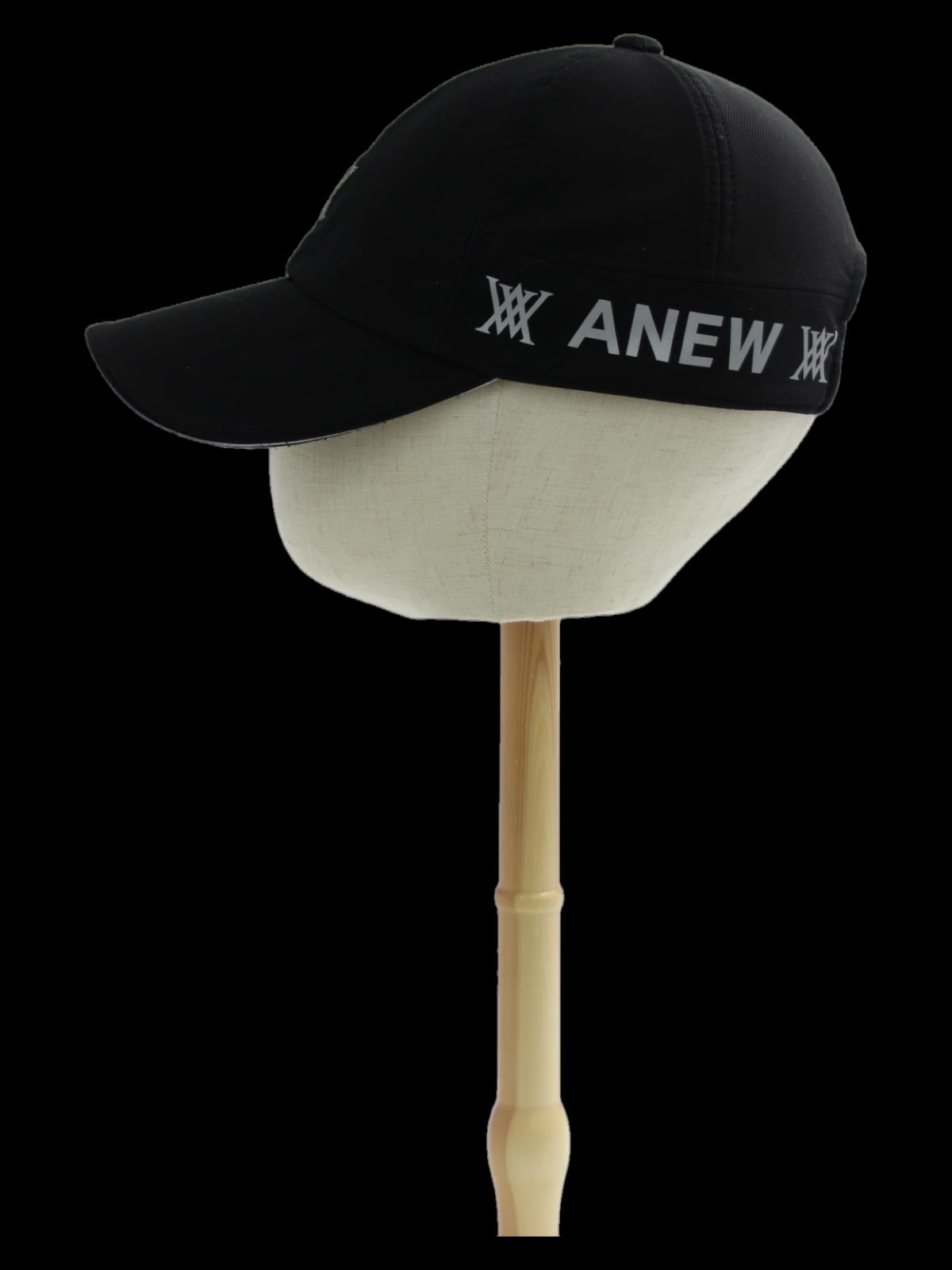 블랙 로고 자수 볼캡
