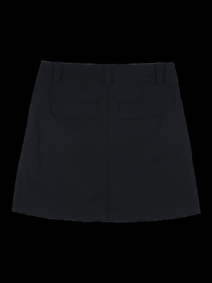 블랙 솔리드 미니 스커트