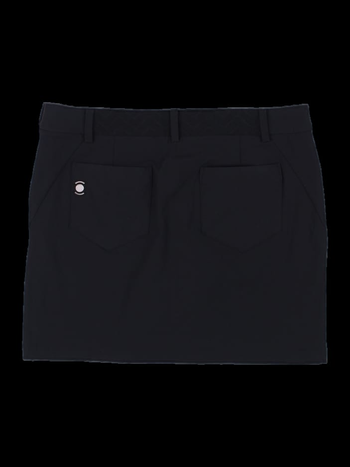 블랙 베이직 h라인 스커트
