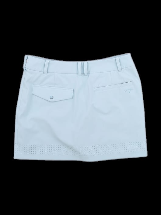 스카이블루 펀칭 디테일 스커트
