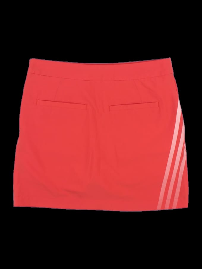 오렌지 레드 로고 포인트 스커트