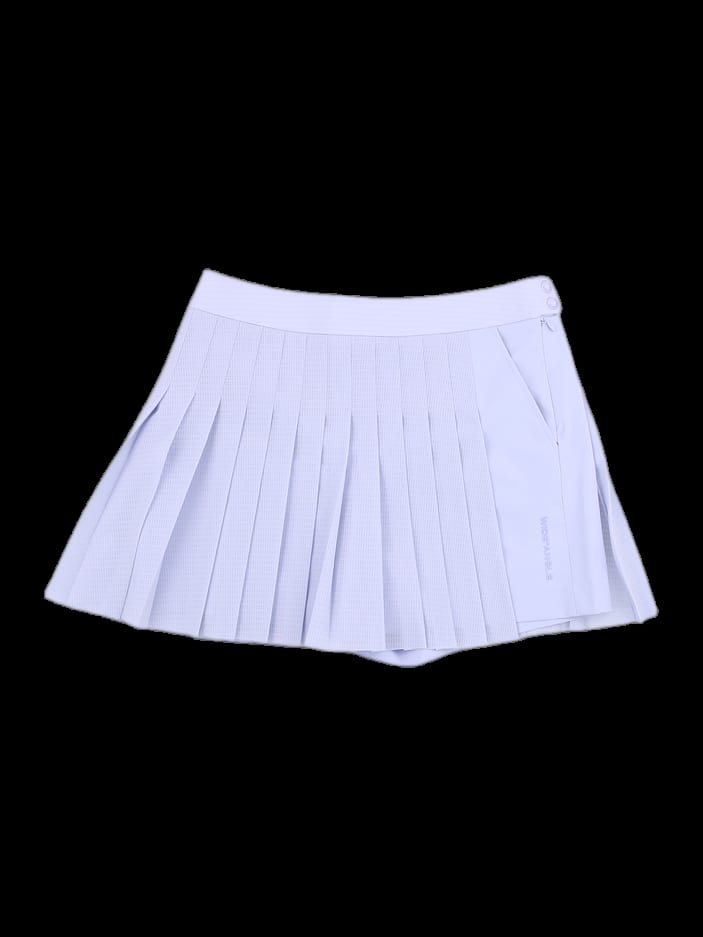 연보라 플리츠 스커트