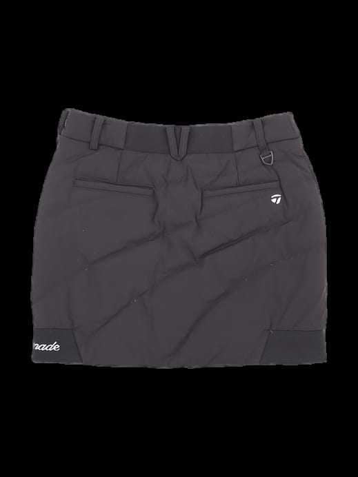 블랙 퀼팅 미니 스커트