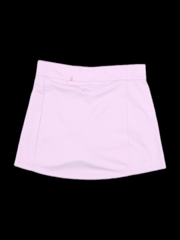 연핑크 로고 포인트 주름 큐롯 스커트