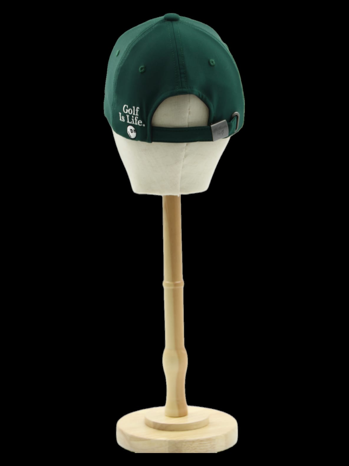그린 로고 자수 볼캡
