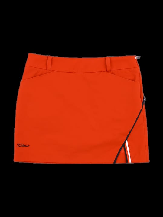오렌지 랩 스타일 큐롯 스커트