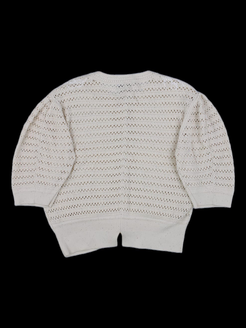 아이보리 펀칭 니트 카디건 나시 세트
