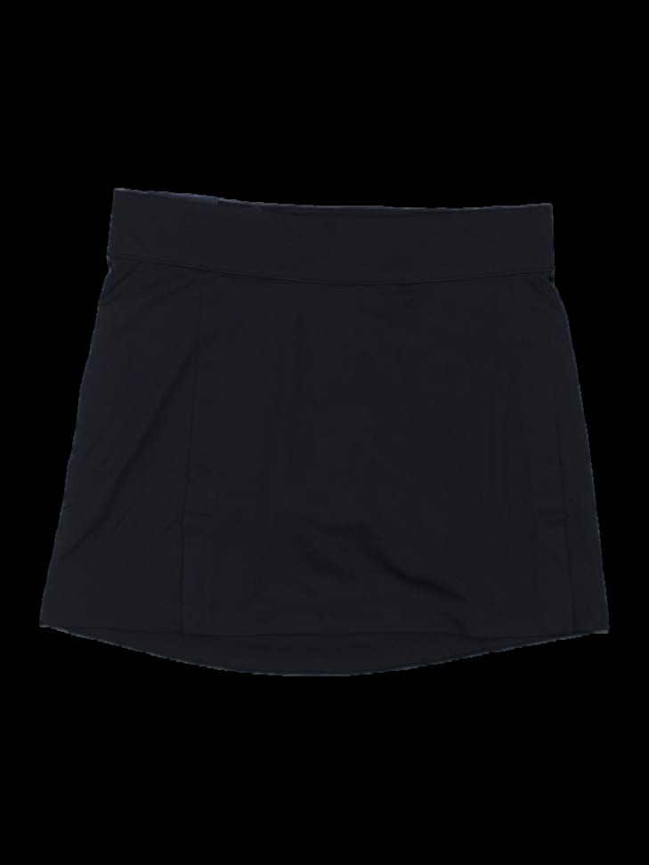 블랙 솔리드 베이직 스커트