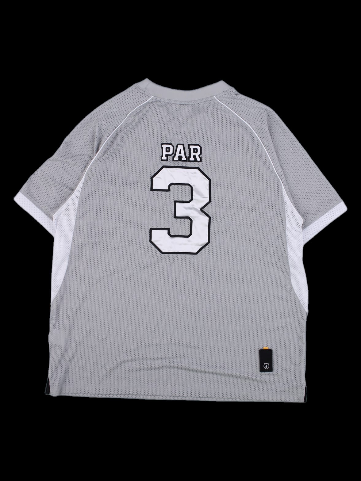 Grey Mesh "GOLF" Short Sleeve T-Shirt with Back Graphic