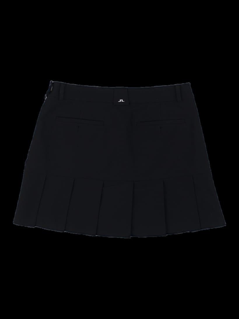 블랙 플리츠 미니 스커트