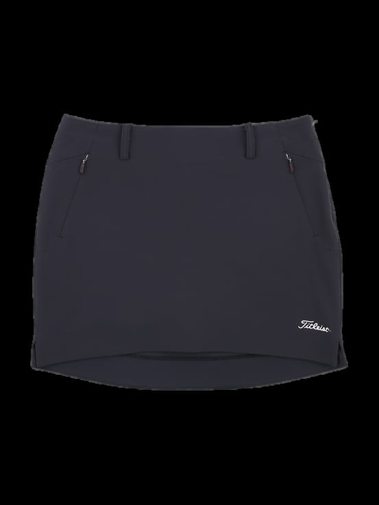 블랙 솔리드 베이직 스커트