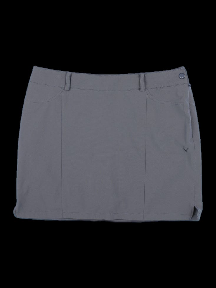 그레이 포켓 디테일 스커트
