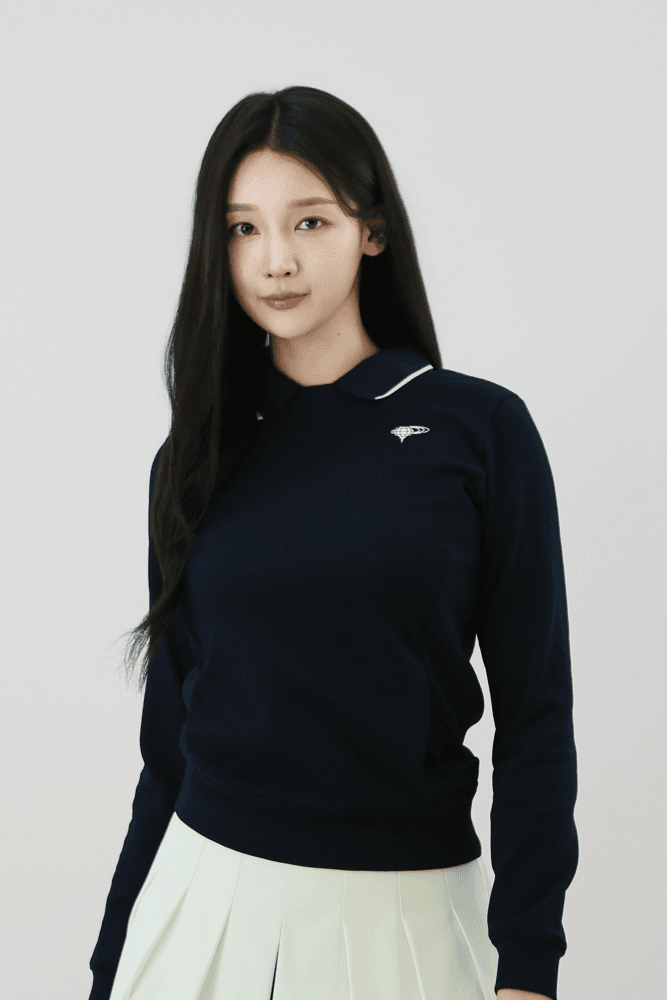 [빔즈골프] 배색 칼라 스위치 풀오버 NAVY