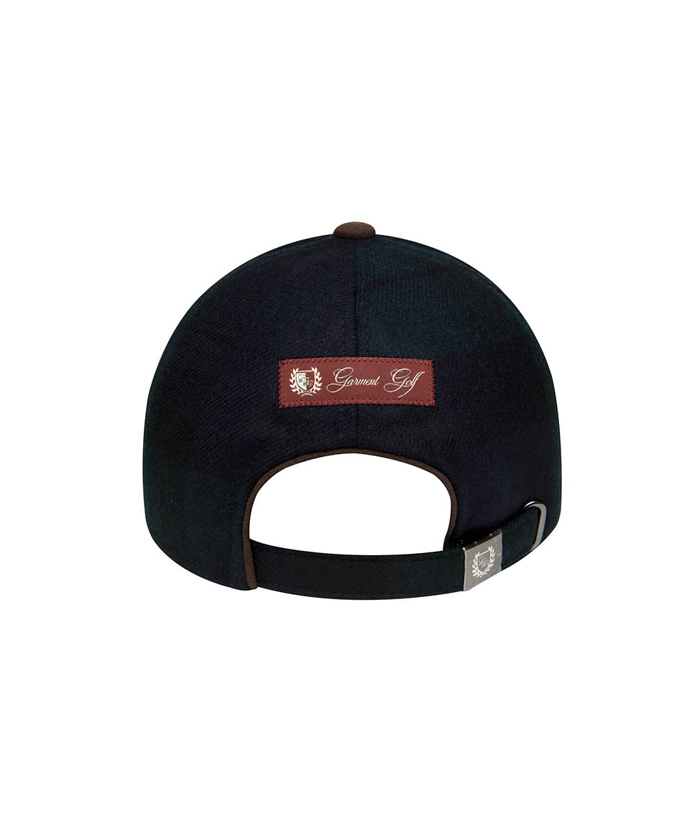 아브라함문 UNISEX 타탄체크 볼 캡(GREEN)