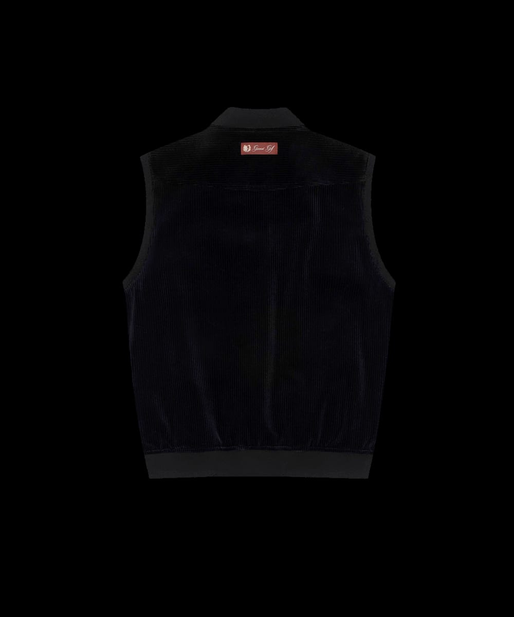 코듀로이 베스트 점퍼 우먼(BLACK)