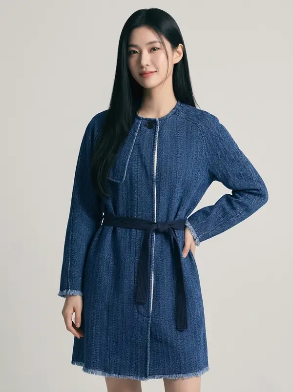 헤링본 프린지 자켓