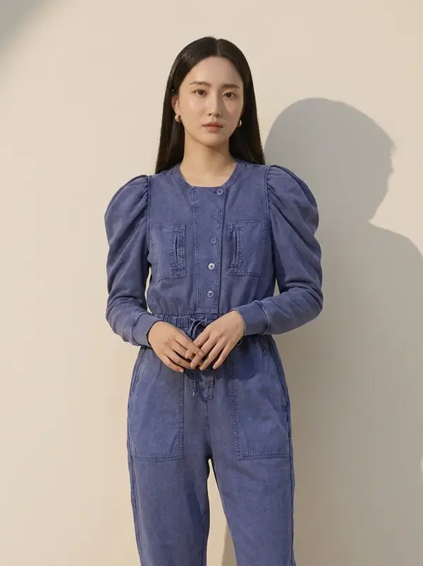코튼 점프수트