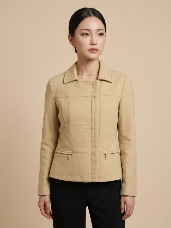 모직 투버튼 자켓