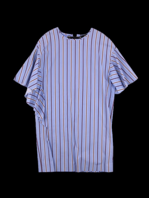 코튼 스트라이프 반팔원피스