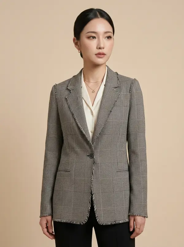 체크 자켓