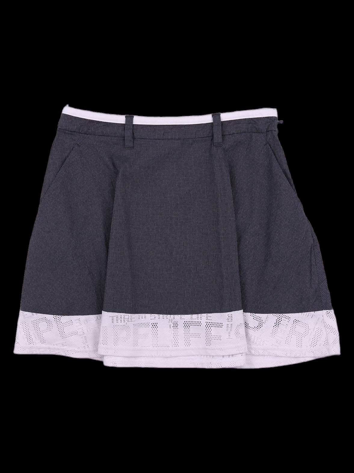 펀칭 플레어 스커트
