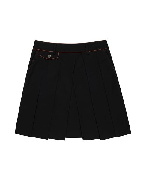 포켓 플리츠 큐롯(BLACK)