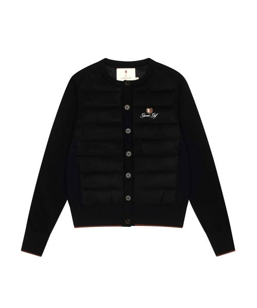 윈드브레이커 하이브리드 다운 자켓 우먼(BLACK)